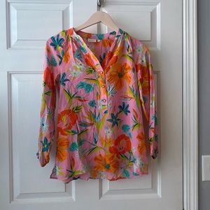 Spartina silk blouse